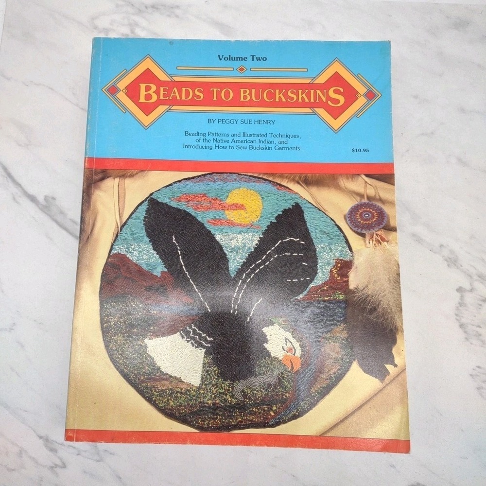 Beads To Buckskins Beading Patterns Designs Techniques Native American Lot Of 7 - Picture 5 of 16